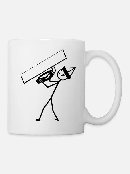 Stuckateur - Tasse - Weiß