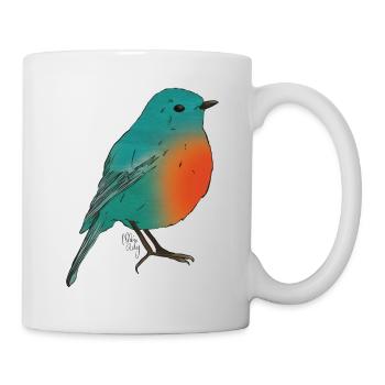 oiseau1 - Mug blanc - blanc - Droite
