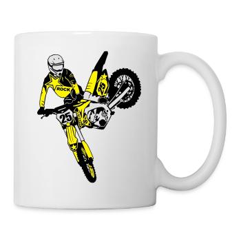 Moto Cross - motocross - Mug blanc - blanc - Droite