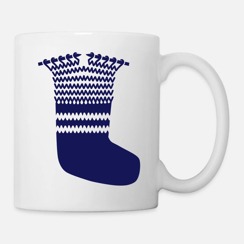 Stricken - Tasse - Weiß