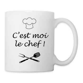 chef barbecue cuisinier - Mug blanc - blanc - Droite