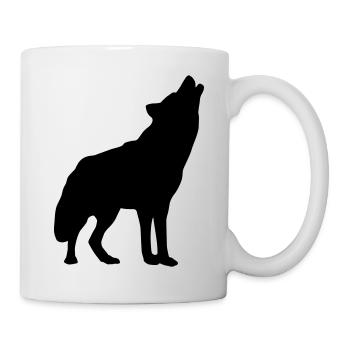 wolf_f1 - Tasse - Weiß - Rechts