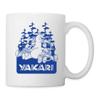 Yakari Bär mit Yakari und Regenbogen - Tasse - Weiß - Rechts