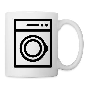 Waschmaschine - Tasse - Weiß - Rechts