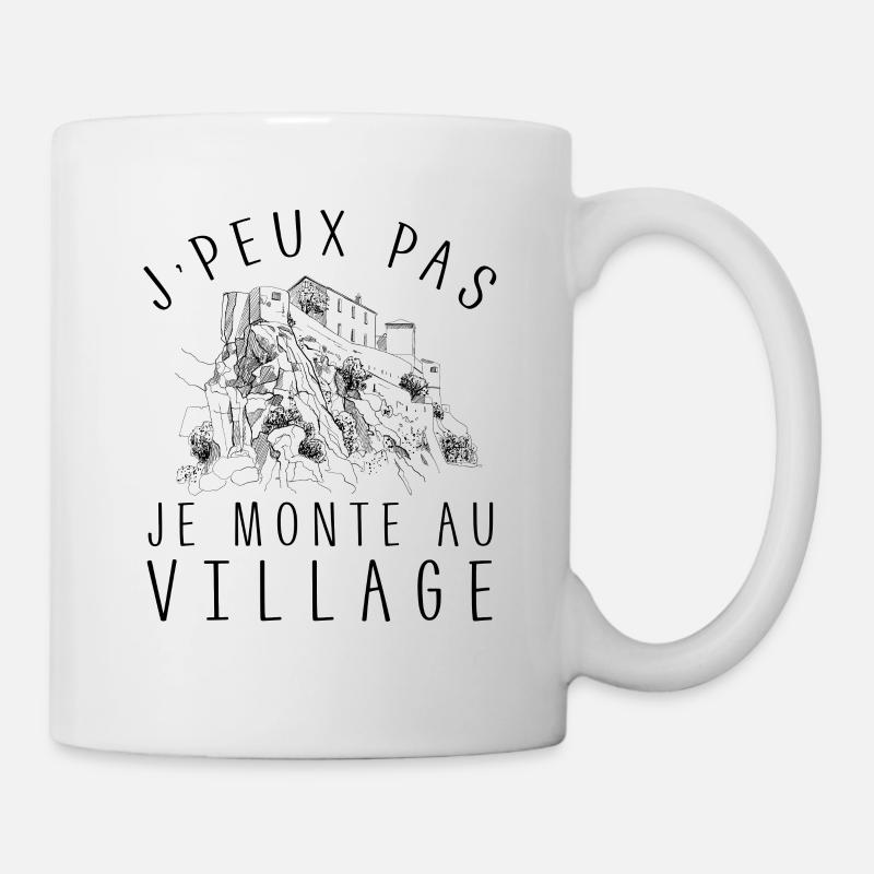 je monte village corte - Mug blanc - blanc