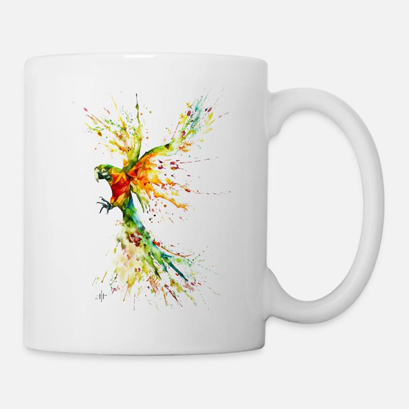 Papagei - Tasse - Weiß