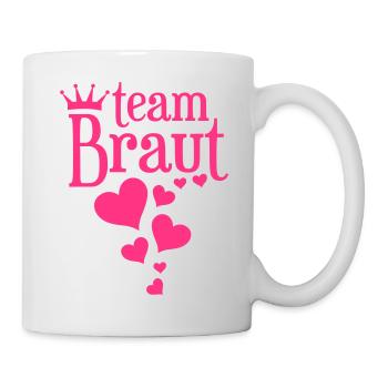 Team Braut - Junggesellinnenabschied - Tasse - Weiß - Rechts