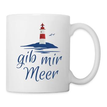 gib mir Meer - Tasse - Weiß - Rechts
