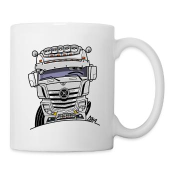 0807 M LKW weiß - Tasse - Weiß - Rechts