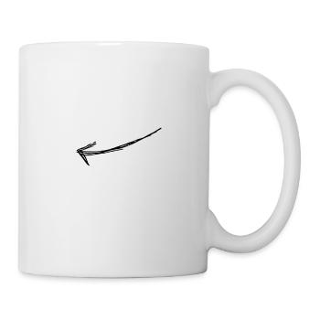Pfeil - Tasse - Weiß - Rechts