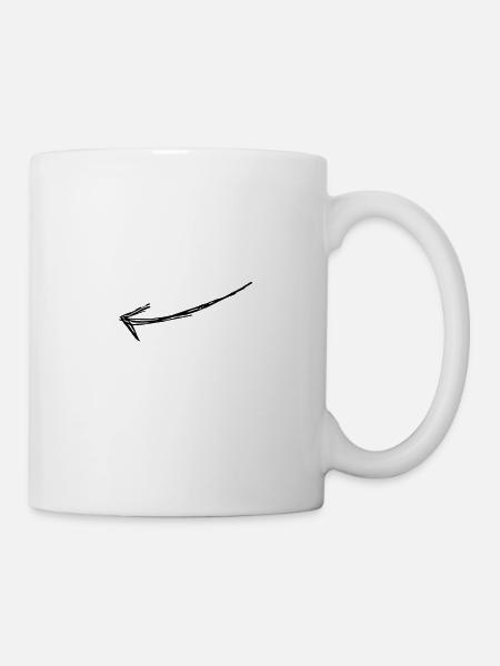 Pfeil - Tasse - Weiß
