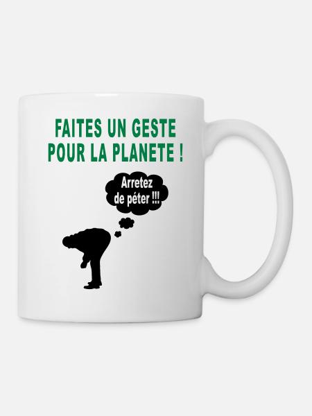 humour écolo - Mug blanc - blanc