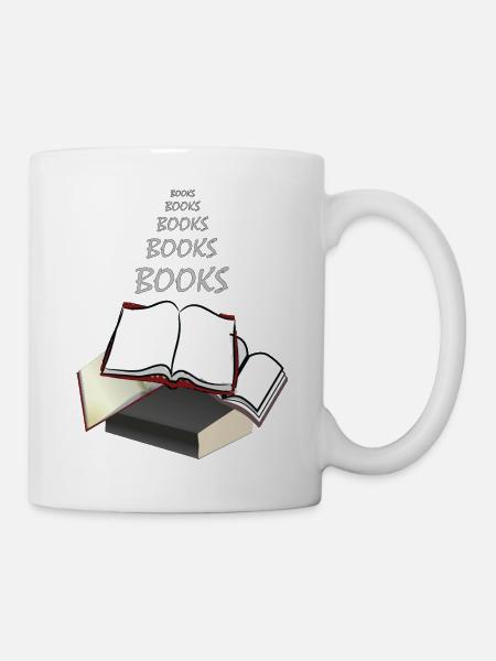 Books books - Mug - white