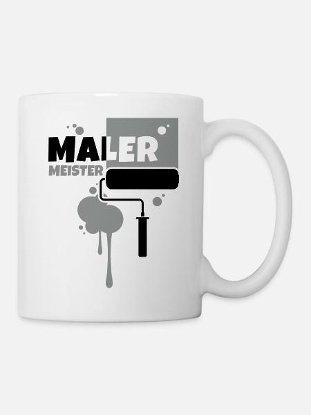 maler beruf malermeister - Tasse - Weiß