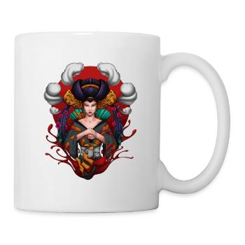 Geisha Asia Style Japan Katana Demon by Mr. DiSzy - Mug - white - Right