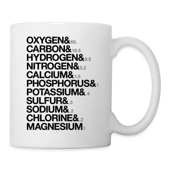 Elements of human body - Mug - white - Right