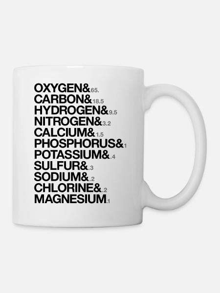 éléments du corps humain - Mug blanc - blanc