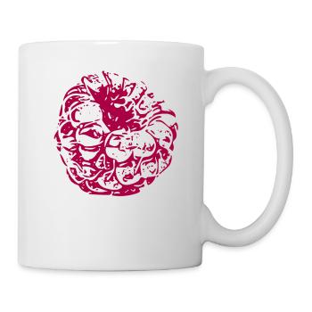 Himbeere - Tasse - Weiß - Rechts