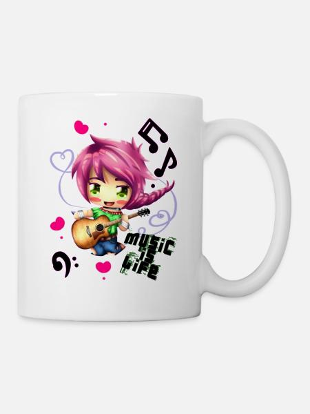 La musique c'est la vie - Mug blanc - blanc