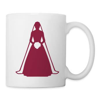 Braut - Tasse - Weiß - Rechts