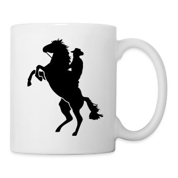 Western Riding - Pferd - Horse - Tasse - Weiß - Rechts