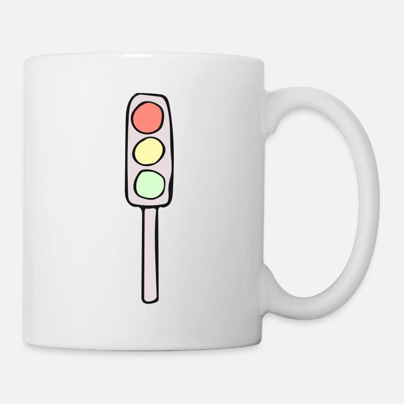Ampel - Tasse - Weiß