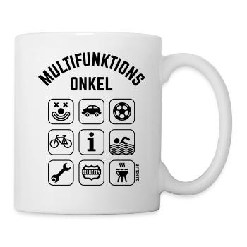 Multifunktions Onkel (9 Icons) - Tasse - Weiß - Rechts