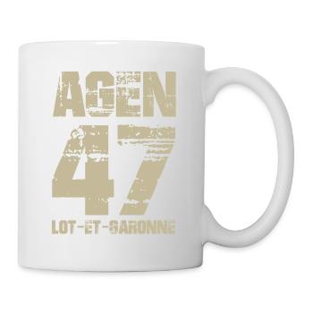 France Aquitaine Lot et Garonne 47 Agen - Mug blanc - blanc - Droite