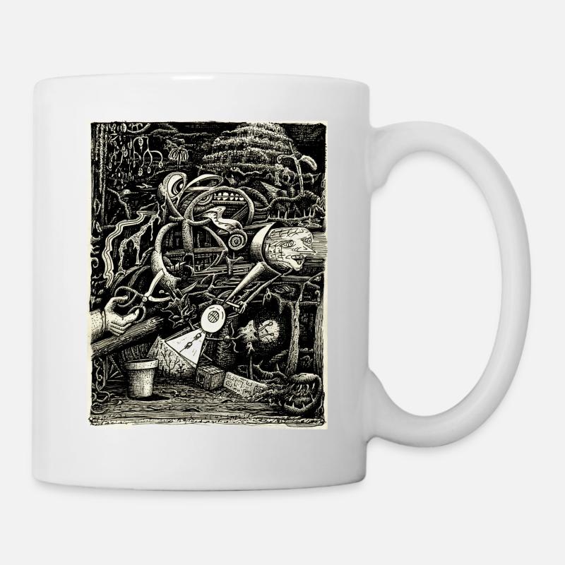 Garten des Wahnsinns - Tasse - Weiß