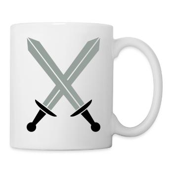 Crossed swords - Mug - white - Right