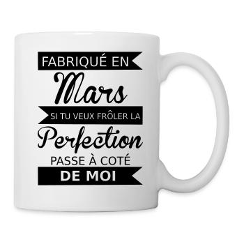 Fabriqué en mars - Mug - white - Right