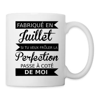 Fabriqué en juillet - Mug - white - Right