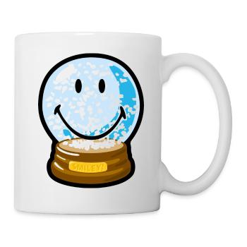 Smiley Snow Globe - Tasse - Weiß - Rechts