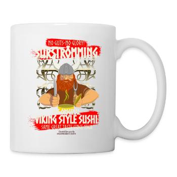 Surströmming Challenge Viking Sushi T-Shirt - Mug blanc - blanc - Droite