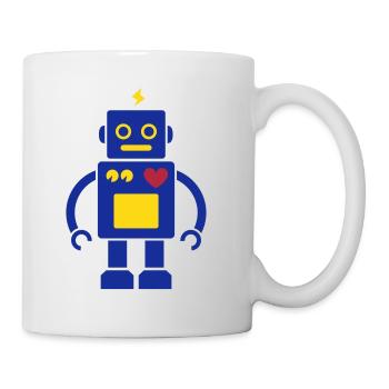 Roboter / Robot #2_3c - Tasse - Weiß - Rechts
