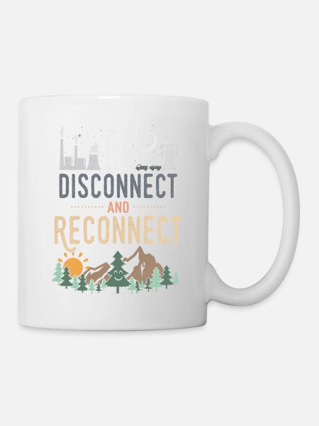 Disconnect And Reconnect - Mug - white