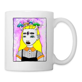 Fille Champignon Magique Trippy - Mug blanc - blanc - Droite