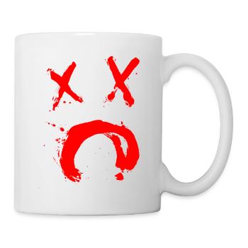 Halloween No.4 (Sad Smile) - rot / red - Mug - white - Right