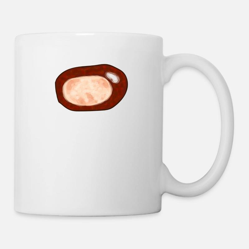 Kastanie - Tasse - Weiß