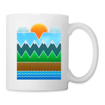 Landscape (minimal) - Mug - white - Right