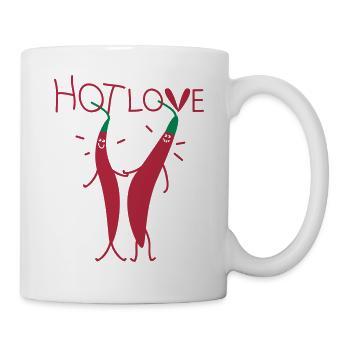 Heiße Chili Liebe - Tasse - Weiß - Rechts