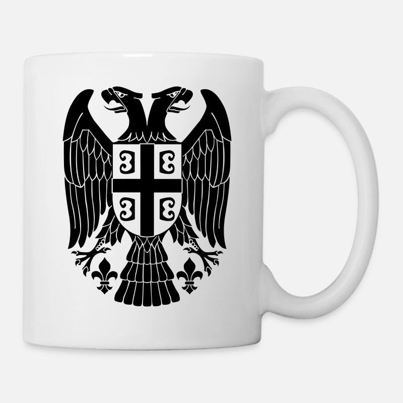 Serbien Adler - Tasse - Weiß