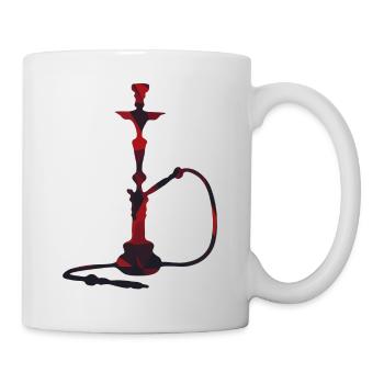 Shisha T-Shirt - Tasse - Weiß - Rechts