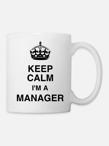 Manager / Chef / Arbeit / Job - Tasse - Weiß