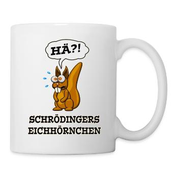Schrödingers Eichhörnchen - Tasse - Weiß - Rechts