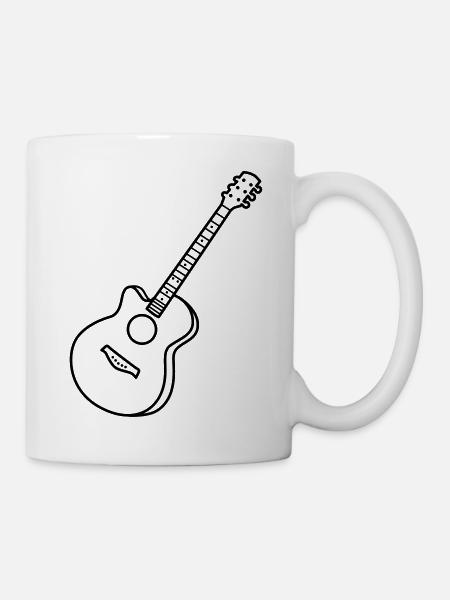 guitar - Mug - white