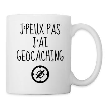 Geocaching / Geocacher / Compass / GPS - Mug - white - Right