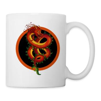 Dragon chinois - Mug blanc - blanc - Droite