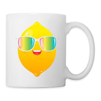 Lemon Rainbow Color Sunglasses - Mug blanc - blanc - Droite