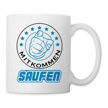 saufen_2 - Tasse - Weiß - Rechts